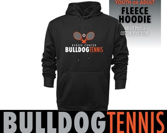 TENNIS • Cotton/Poly or Performance Fleece Hoodie