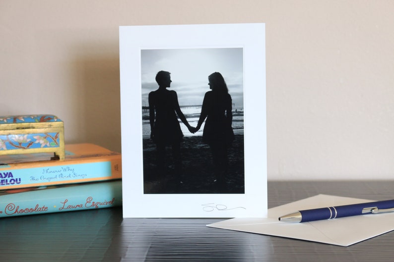 Anniversary; Women; Valentine/'s Day handmade blank photo greeting card Wedding; Beach Wedding; Wedding Announcement CARD Shower