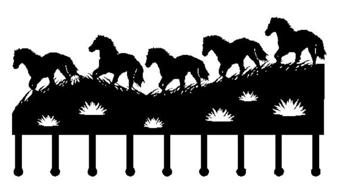 Horse Coat Rack DXF File for CNC Mill, Laser, Plasma, Router, Waterjet ...