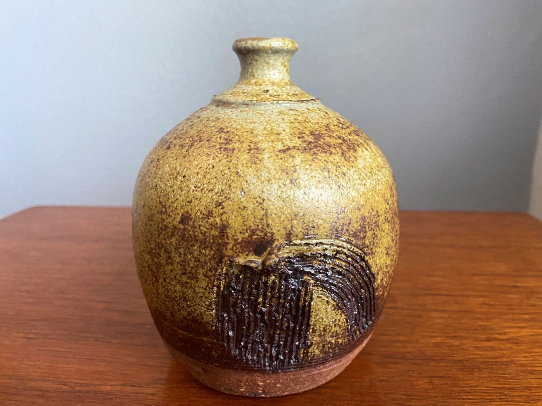 Mid Century Studio Pottery Weed Pot Bud Vase Signed - Etsy