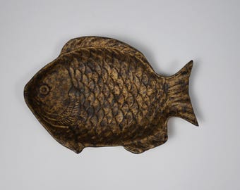 Vintage Cast Iron Owl Dish Japan