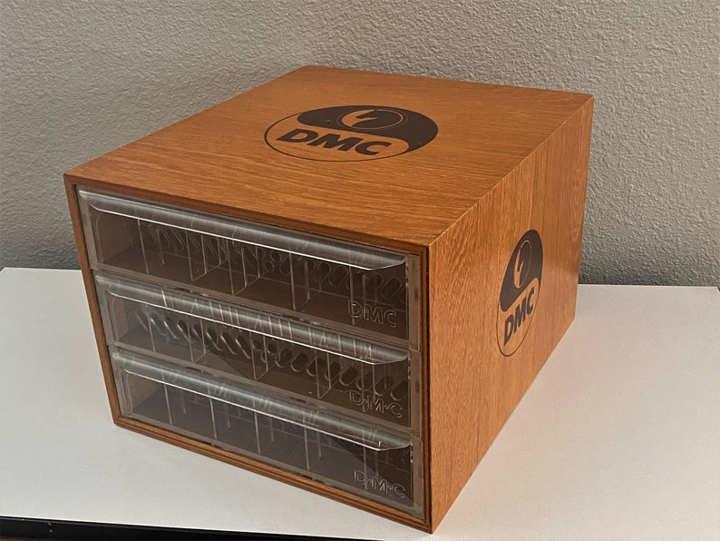 DMC Embroidery Floss Thread Case With Drawers Etsy