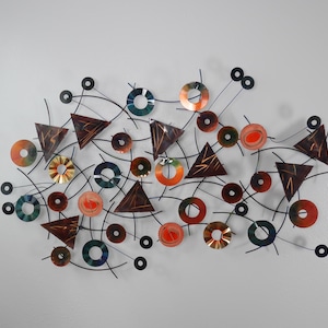 C. Jere Kaleidoscope Mixed Metal Wall Art Sculpture Artisan House