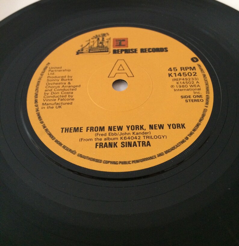 Frank Sinatra Theme from New York New York Framed Etsy