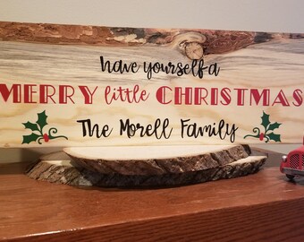 personalized Have yourself a merry little christmas wood sign|personlized christmas sign|christmas wood sign|christmas decor|holiday gift