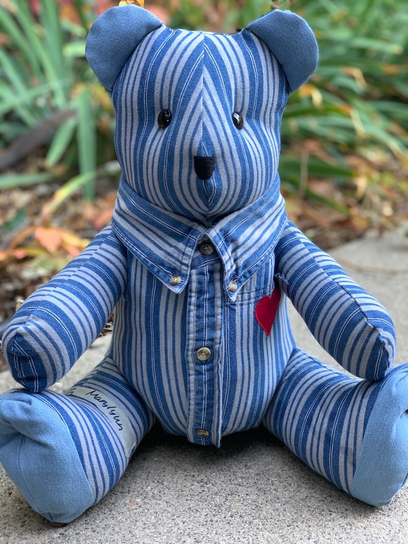 Memory Bears Keepsake Teddy Bears Custom made from your loved ones Clothing Bild 4