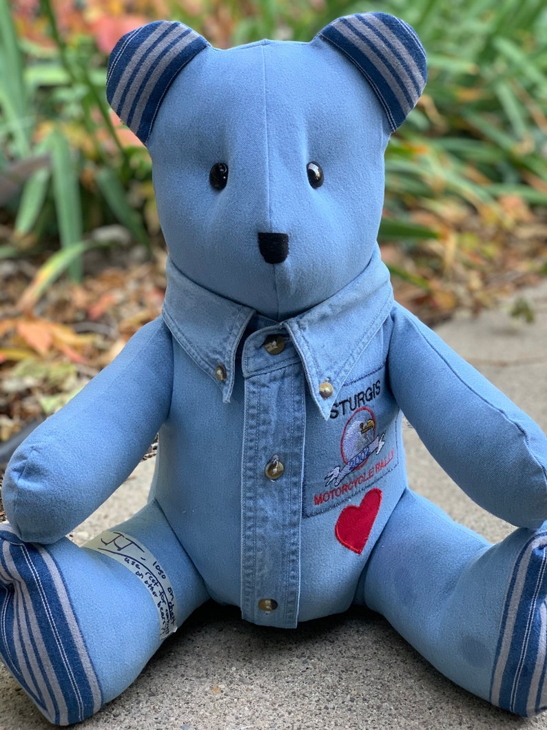 Memory Bears Keepsake Teddy Bears Custom made from your loved ones Clothing Bild 3