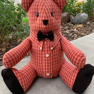 Memory Bears Keepsake Teddy Bears( Custom made from your loved ones Clothing)