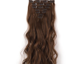 Ready To Ship 26 Light Brown Blonde Hair Extensions Etsy