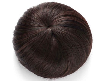 Clip synthétique dans l'extension de chignon Donut Chignon postiche perruque (2/33 mixte)