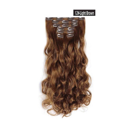 20 Curly Clip in Hair Extensions Full Head 7 Pcs - Etsy 20 Curly Clip in Hair Extensions Full Head 7 Pcs - Etsy