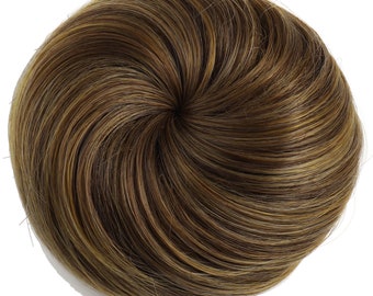 Clip synthétique dans l’extension chignon Beignet Chignon Hairpiece Perruque (R1416T#)