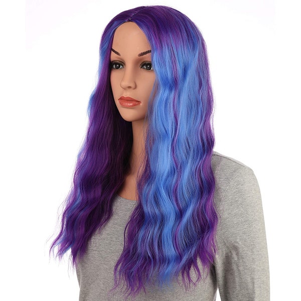 lolita blue purple highlighting wig yv30287