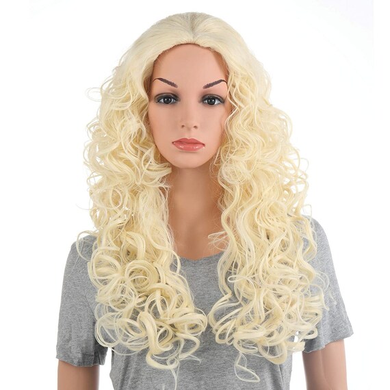 Long Hair Curly Wavy Full Head Halloween Wigs Cosplay Costume