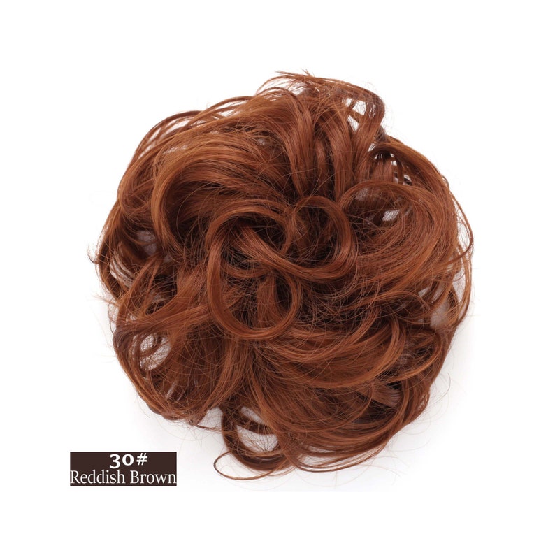 Synthetic Clip In Messy Hair Bun Extension Chignon Hair Piece Etsy