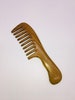 Natural Green Sandalwood Anti-Static Wooden Extra Wide Tooth Hair Combs 