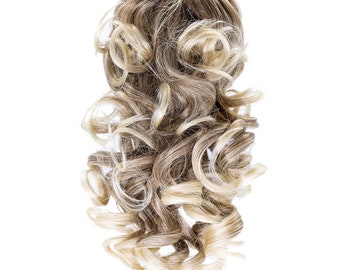 Curly Twirl Pigtail Extensions in Blonde