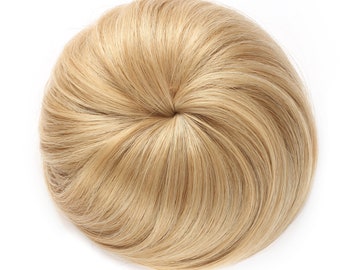 Synthetic Clip In Hair Bun Extension Donut Chignon Hairpiece Wig (27/613 Mixed)
