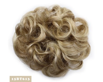 Synthetic Curly Messy Hair Band/Bun Extension Chignon Tray Ponytail (15BT613)