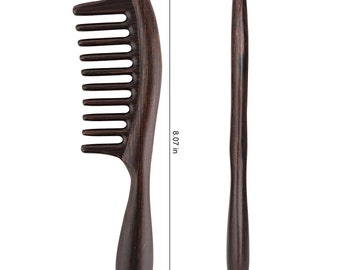 Natural Wood 9 Row Styler with Sandalwood Extra Wide Tooth - Anti-Stat –  SPI Styles