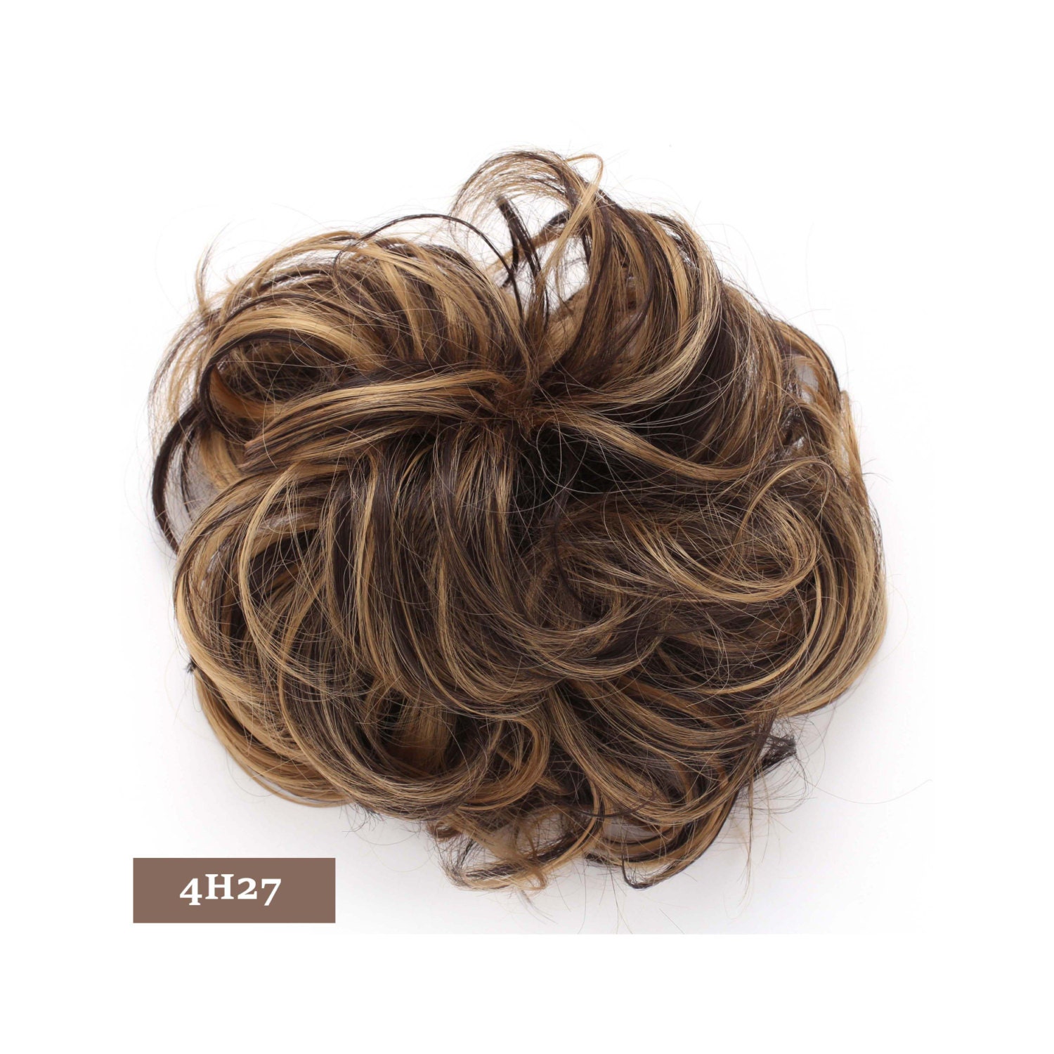 Synthetic Clip In Messy Hair Bun Extension Chignon Hair Piece Etsy
