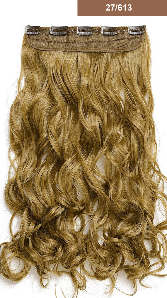 Blonde Curly Hair Extensions (Head)