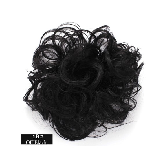 Synthetic Clip In Messy Hair Bun Extension Chignon Hair Piece Etsy