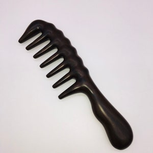 Natural  Anti-Static  Hair Detangler Black Sandalwood Extra Wide Tooth Thickening Comb,Personalized Gift,Custom Wooden Comb