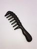 Natural  Anti-Static  Hair Detangler Black Sandalwood Extra Wide Tooth Thickening Comb 