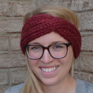 Cable Knit Headband, Womens Knit Headband, Chunky Headband, Knit Headband, Women's Headband, Ear Warmer image 1