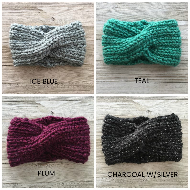 Cable Knit Headband, Womens Knit Headband, Chunky Headband, Knit Headband, Women's Headband, Ear Warmer image 4