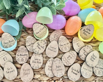 Easter Egg Tokens, Easter Eggs, Easter Basket Fillers, Easter Egg Hunt, Set of 24 Egg Fillers