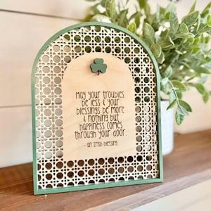 Irish Blessing Sign | Celtic Home Decor | St. Patrick&#39;s Day Decor | Inspirational wall art