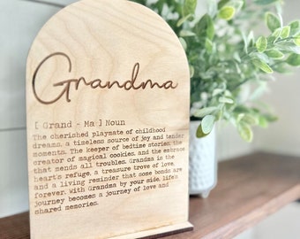 Grandma Definition Sign - Gifts for Grandma - Sign for Grandma - Grandma Definition shelf Sign - Grandma Christmas Gift - Birthday Gift