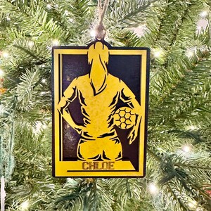 Soccer Ornament, Personalized Soccer Ornament, Girls Soccer Ornament, Christmas Ornaments