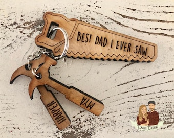 Gifts for Dad Grandpa Fathers Day Birthday Christmas Day from Daughter Son AMRIU Fathers Day Keychain Dad Gift from Daughter for Birthday,Best Dad Ever Keychain Stainless Steel Key Chain