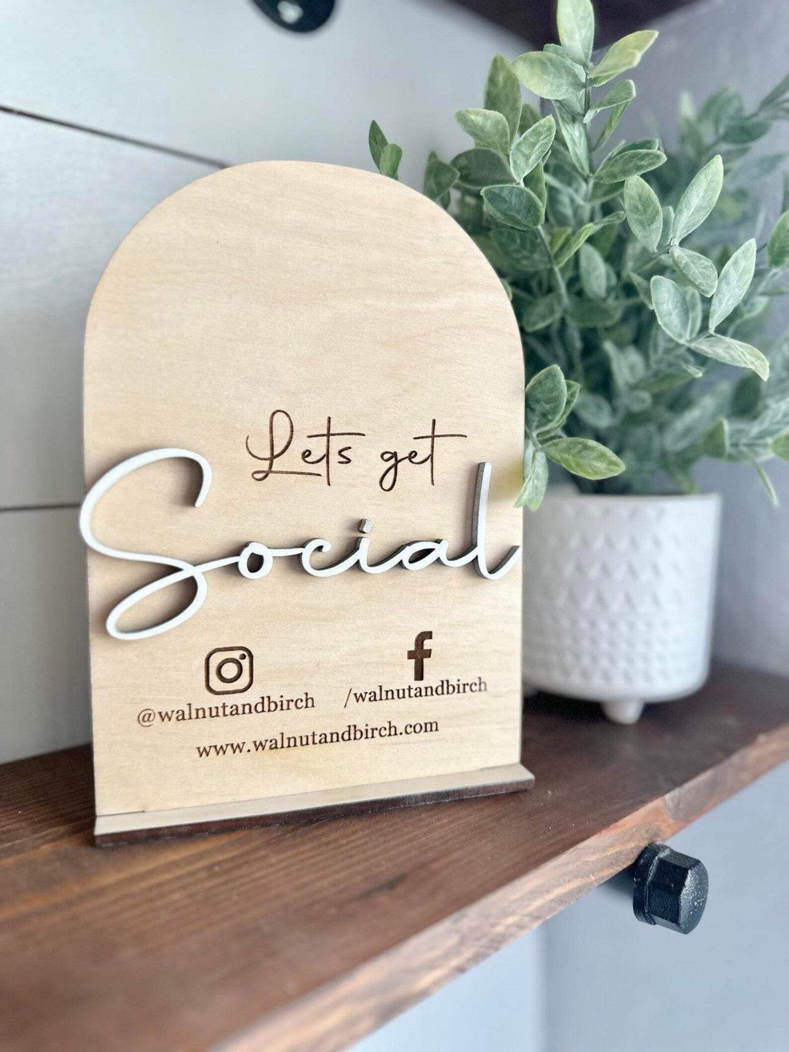Let's Get Social Sign - Social Media Sign - Small Business Lets Get ...