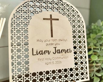 Personalized First Holy Communion Sign | Communion Party Decor | Baptism Signs