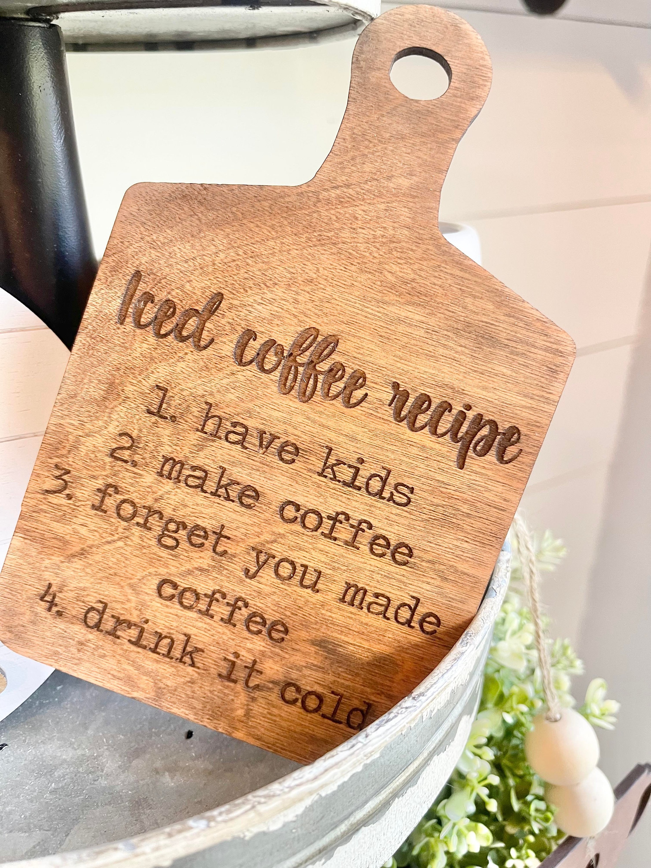 Coffee Bar Tiered Tray Coffee Tiered Tray Coffee Bar Decor Etsy