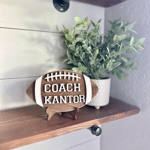 Personalized Desktop Football Coach Sign - Gifts for Football Coach ...