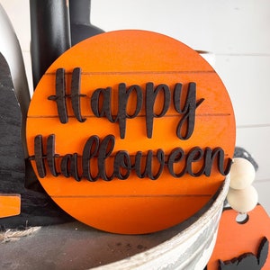 Halloween Tiered Tray Decor - Tiered Tray 3D Signs - Rae Dunn Tiered ...