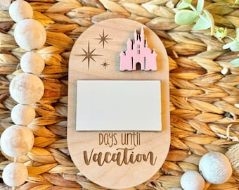Vacation Countdown Magnet | Magical Vacation Countdown | Dry Erase Countdown | Days Until Vacation Countdown | Theme Park Trip Countdown