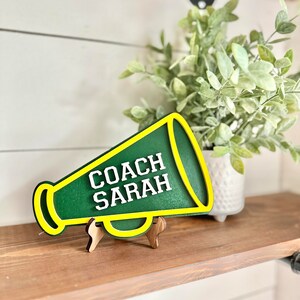 Personalized Desktop Cheer Coach Sign - Gifts for Cheer Coach - PE ...