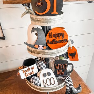 Halloween Tiered Tray Decor - Tiered Tray 3D Signs - Rae Dunn Tiered ...