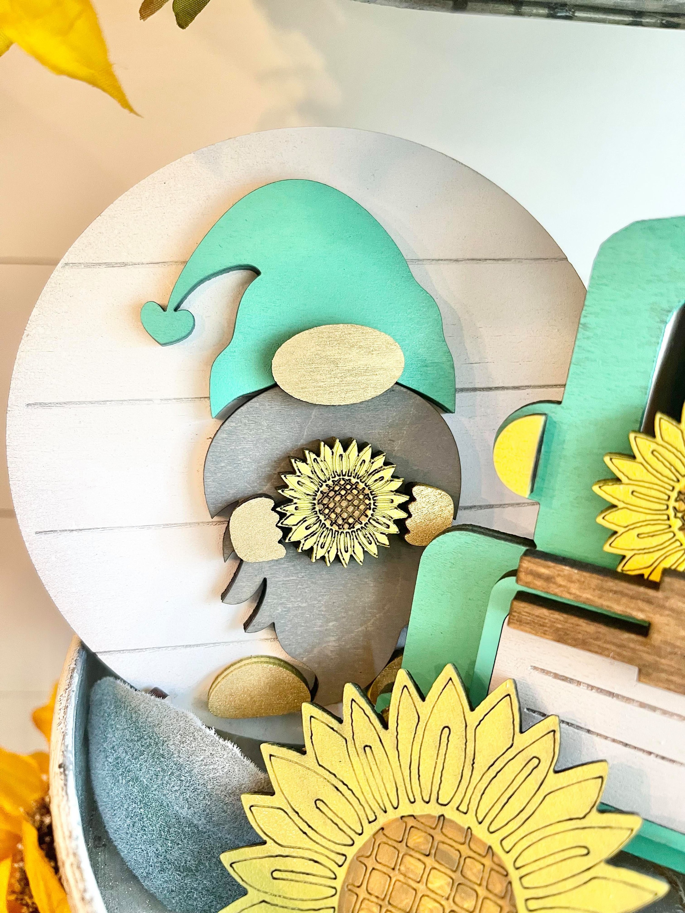 Sunflower Market Tiered Tray Set - Fall Sunflower Decor - Fall ...