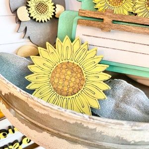 Sunflower Market Tiered Tray Set - Fall Sunflower Decor - Fall ...