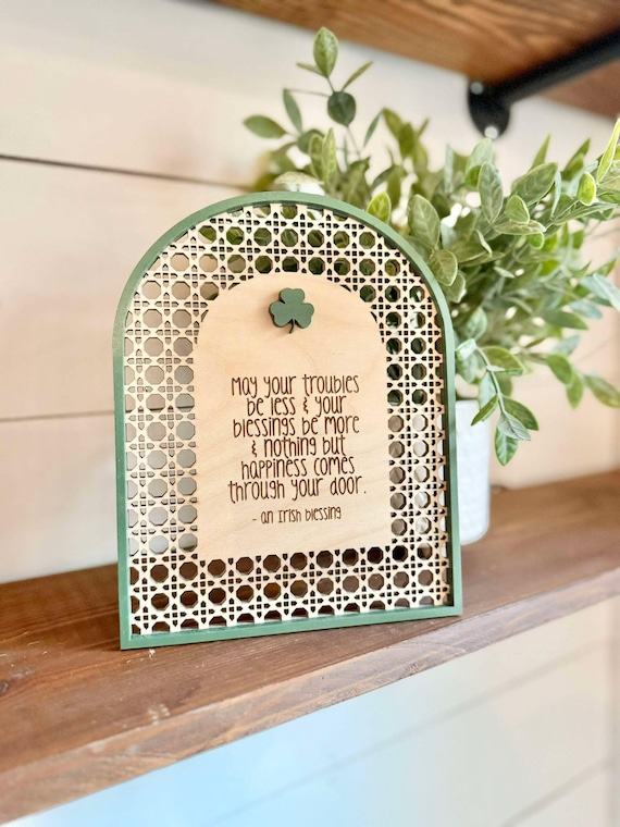 Irish Blessing Sign | Celtic Home Decor | St. Patrick's Day Decor | Inspirational wall art