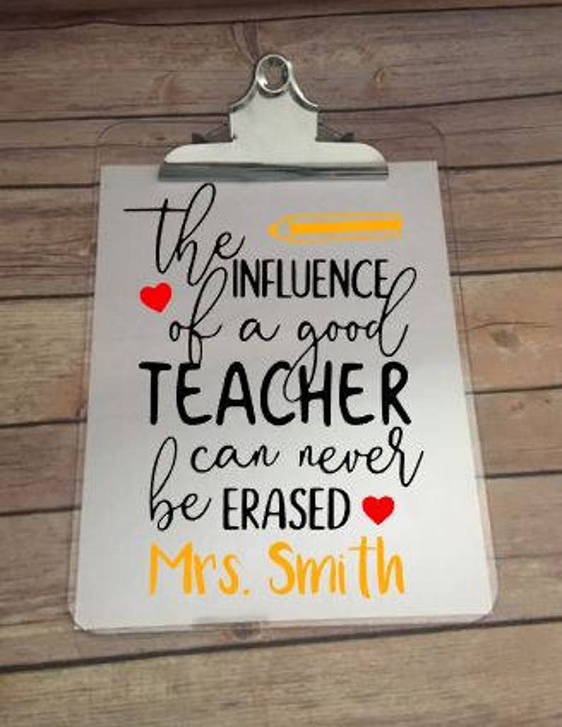 The Influence of a good teacher can never be erased | Etsy