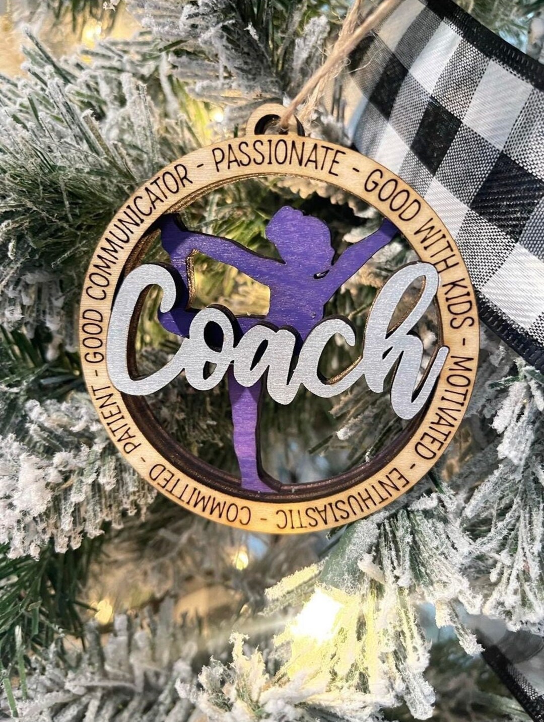Gymnastics Gift, Gymnastics Coach Ornament, Gymnastics Coach Gifts Etsy