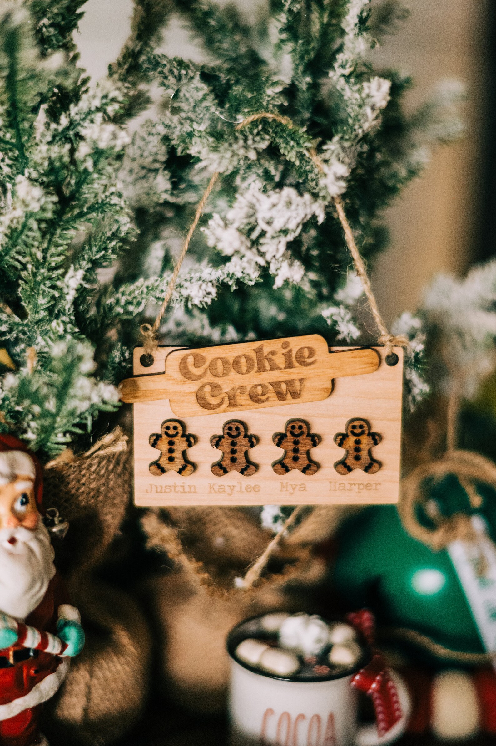 Cookie Crew Ornament Gingerbread Family Ornament Etsy